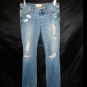 Abercrombie & Fitch Emma Boot Jeans Distressed 0R